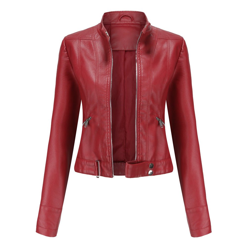 Elegante Damen Bikerjacke mit tailliertem Schnitt und modernem Design