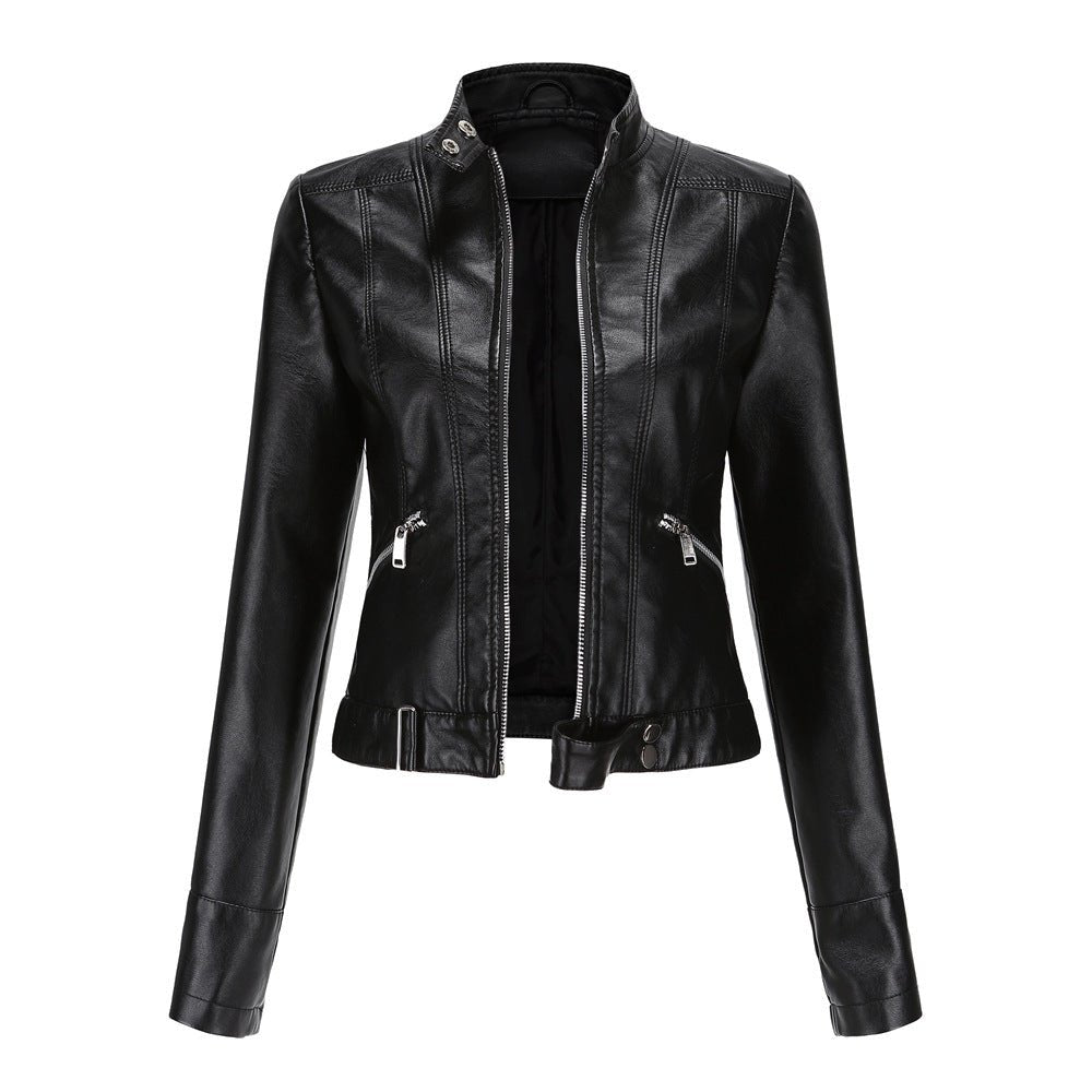 Elegante Damen Bikerjacke mit tailliertem Schnitt und modernem Design
