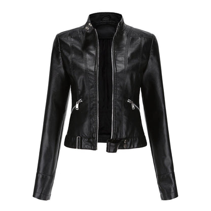 Elegante Damen Bikerjacke mit tailliertem Schnitt und modernem Design