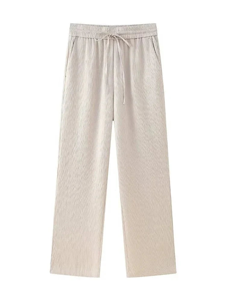 Elegantes Zweiteiler Set mit Blazer und weiter Hose – Moderner Business- & Freizeitlook