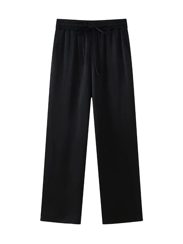 Elegantes Zweiteiler Set mit Blazer und weiter Hose – Moderner Business- & Freizeitlook