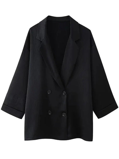 Elegantes Zweiteiler Set mit Blazer und weiter Hose – Moderner Business- & Freizeitlook