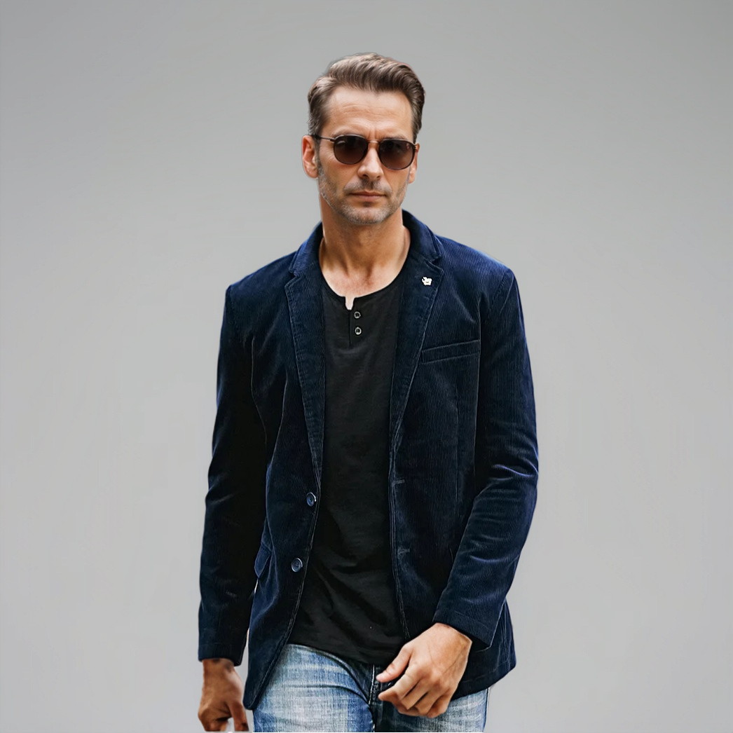 Austin | Cord-Blazer für Herren – Klassische Eleganz in Braun