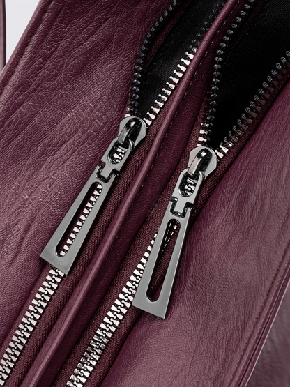 City-Handtasche mit Crossbody-Option und praktischen Fächern