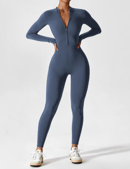 Lina | Nahtloser Full-Zip Bodysuit