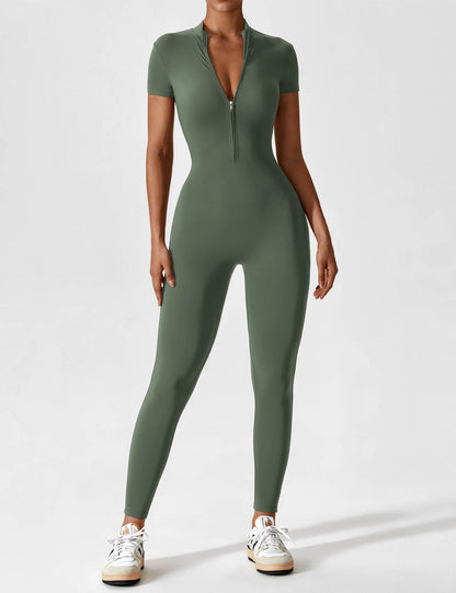 Lina | Nahtloser Full-Zip Bodysuit