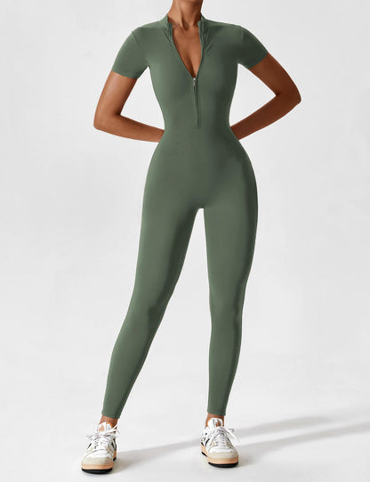 Lina | Nahtloser Full-Zip Bodysuit